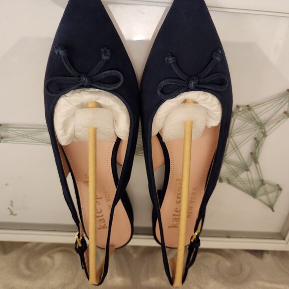 Kate Spade "Veronica" Flats. Captain Navy. Suede. NIB. Size 10 - Picture 7 of 14
